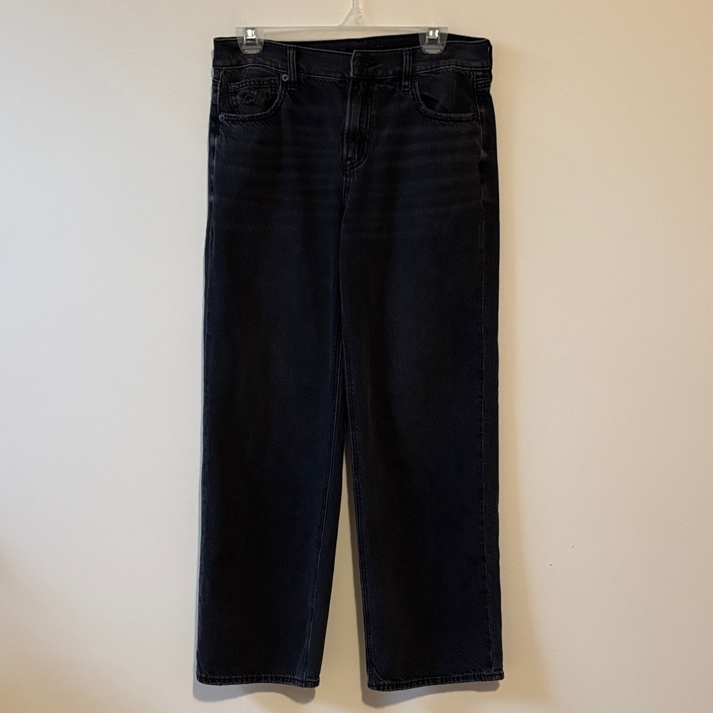 American Eagle Outfitters Black Wide Leg Jeans